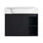 Meuble-lavabo mural 28 po avec lavabo en céramique et porte à fermeture en douceur 28 po