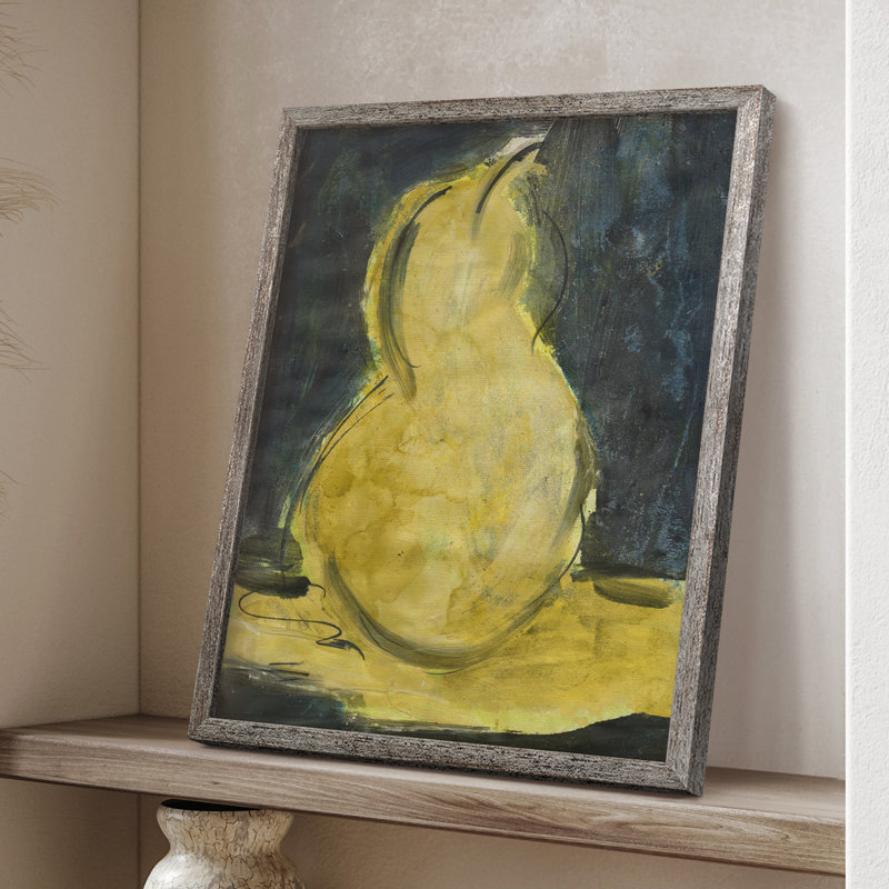 Reproduction encadrée Urban Pear II - bois massif, H 11 po x l 9 po