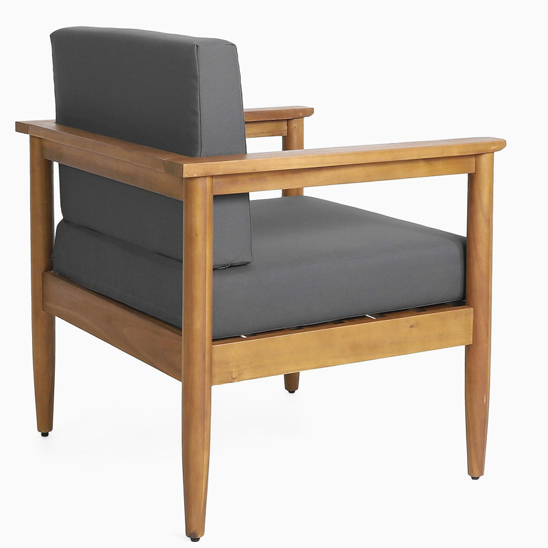 Fauteuil club en bois