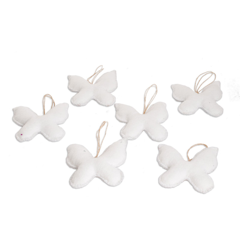 4.3'' Handmade Floral Polyester Animals Holiday Shaped Ornament