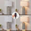 23.25" Distressed Grey Table Lamp LED Integrated