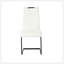 Chaise de salle à manger en polyuréthane moderne blanc-1226588217-1226588216