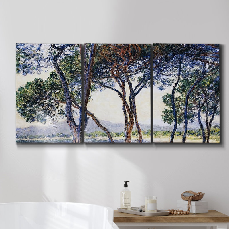 Across The Abstract Bay I, impression sur toile 3 pièces, H 36 po x l 72 po x P 2 po