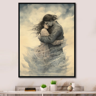 Passioned Hug Couple Celebration - Couple décoration murale
