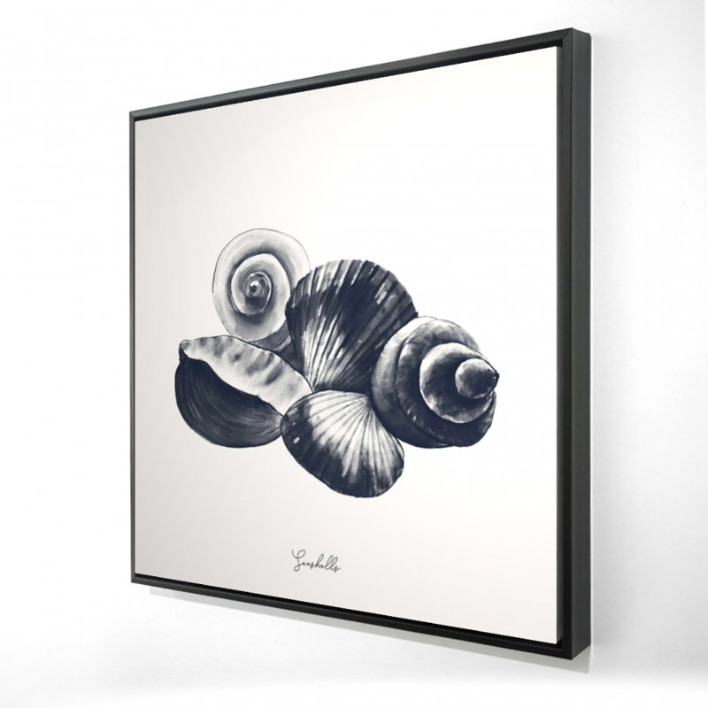 «Blue Seaside Shells» sur toile