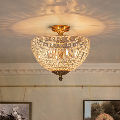 Plafonnier semi-encastré 3 lumières Ennu