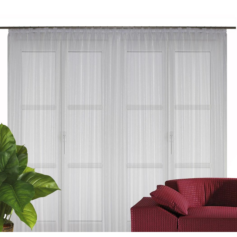 Horley Semi Sheer Curtain Single Panel, 450 W x 245 D cm