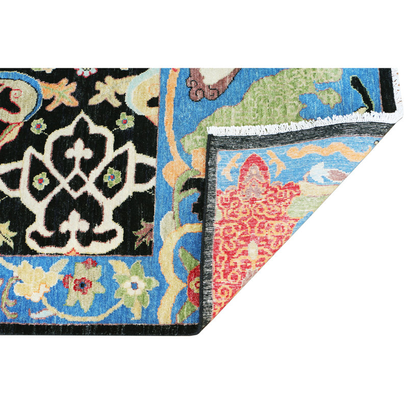 Handmade Wool Area Rug, Rectangle 8' x 10'