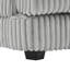 Canapé modulaire surdimensionné de 129 po en forme de U de 129 po Canapé moderne recouvert de velours côtelé doux avec une chaise longue pour le salon, gris