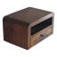 Table de chevet flottante Chunky Chestnut, 1 tiroir, 1 fente ouverte, brun-2110531980