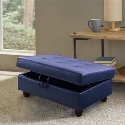 Faux Leather Upholstered Storage Bench