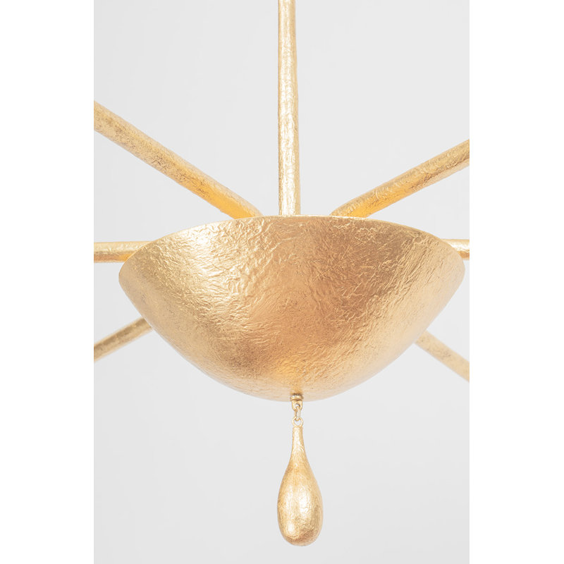 Chandelier, Vintage Gold Leaf