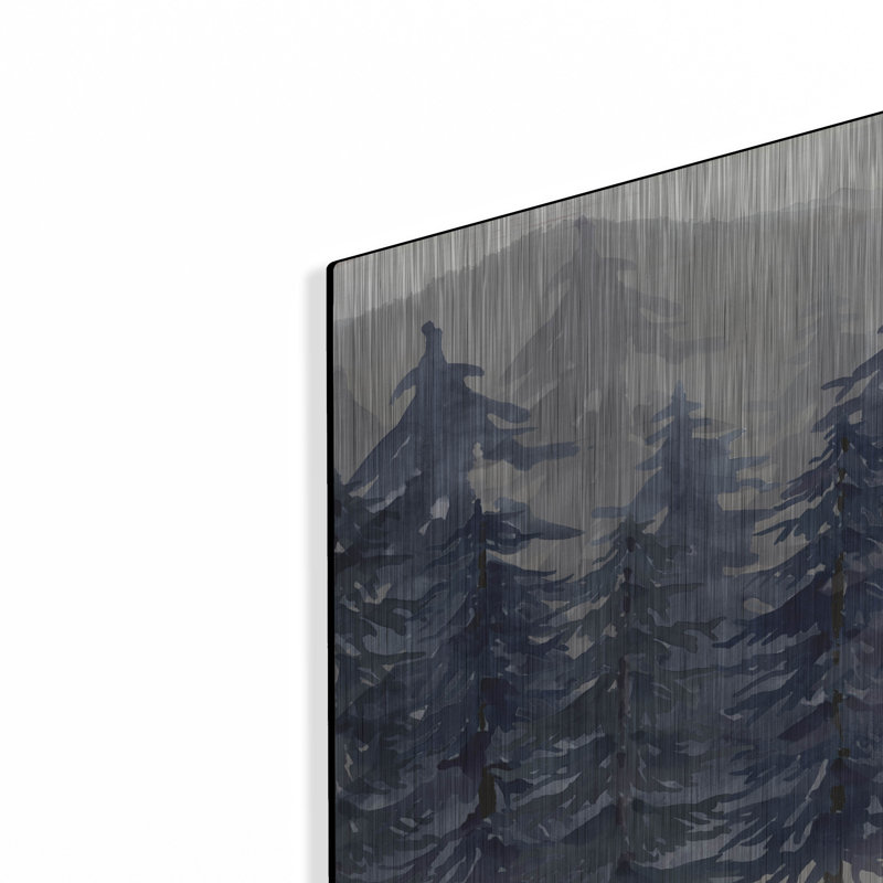 " Navy Trees The Mountains " by Cindy Jacobs, 24" H x 48" W