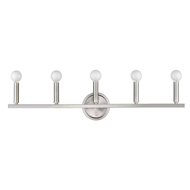 Sawyer 5 - Light Dimmable Vanity Light, Satin Nickel