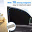 4x Magnetic Car Side Front Rear Window Sun Shade Mesh Shield Uv Protection Cover