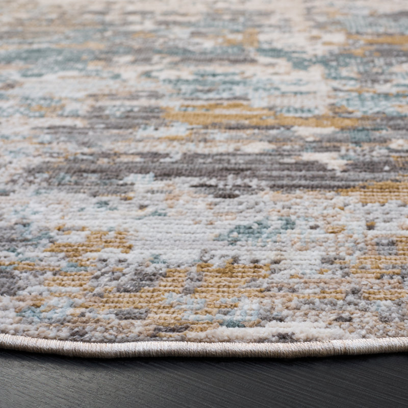 Vintage Westwood 202 Performance Abstract Rug, Round 6'3"