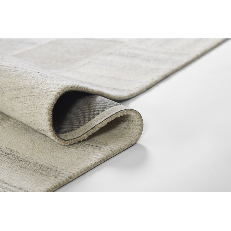 Lanora Hand Tufted Gray Wool Geometric 8' x 10' Rug