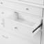 Grand garde-manger autoportant - armoire de rangement haute de 43,3 po x 20 po x 77,3 po avec 6 portes, 2 tablettes réglables et 5 tiroirs, blanc-529246545