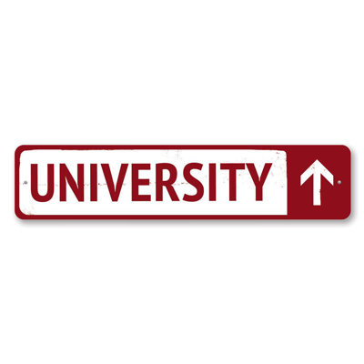 University Custom Aluminum Sign
