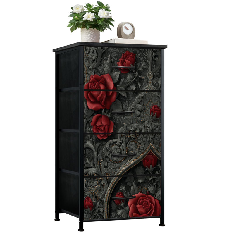 Commode de rangement verticale 4 tiroirs