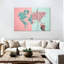 Carte du monde, ensemble de 3 reproductions sur toile, ensemble de 3 pièces par Enchanté Designs-93061173