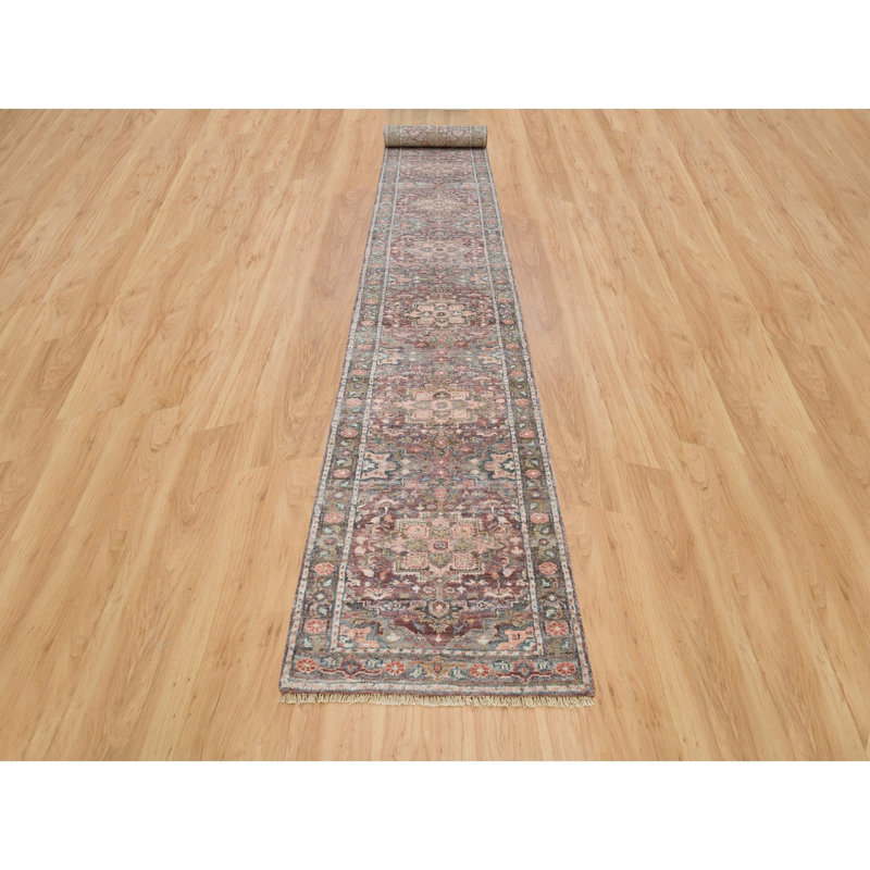 Tapis rouge Cordovan, Tapis de couloir 2 pi 8 po x 21 pi 10 po
