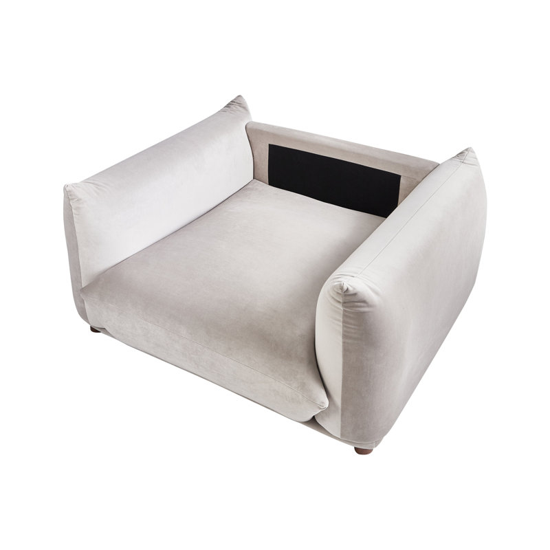 Armchair Alexias, Beige Velvet