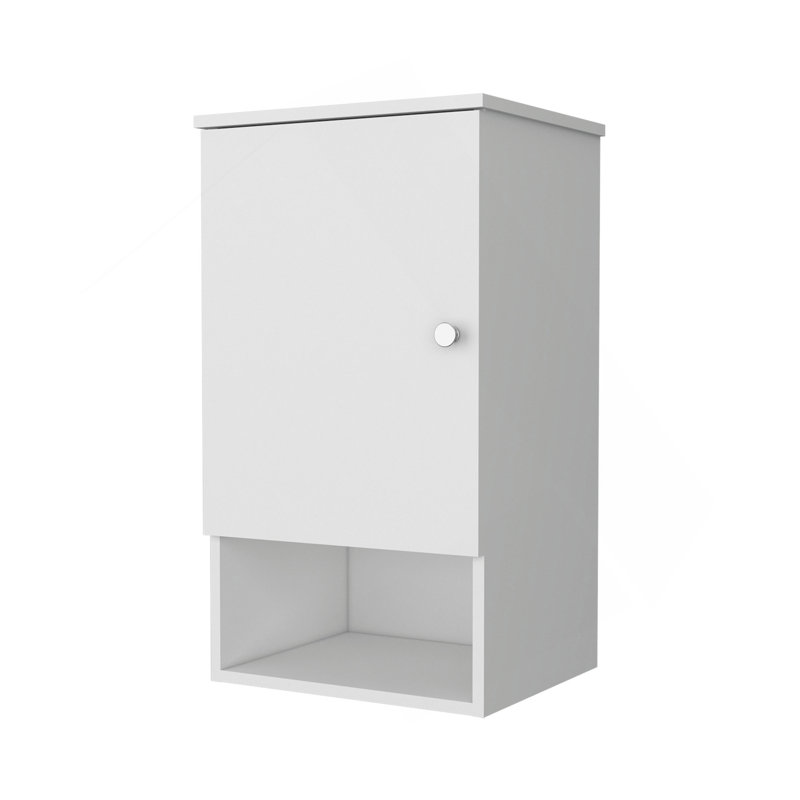 Carrizo Medicine Cabinet In Melamine With One Door, White