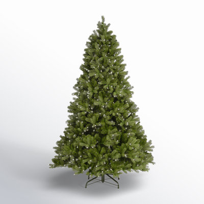 Cashmere Flocked Pre-Lit Fir Christmas Tree