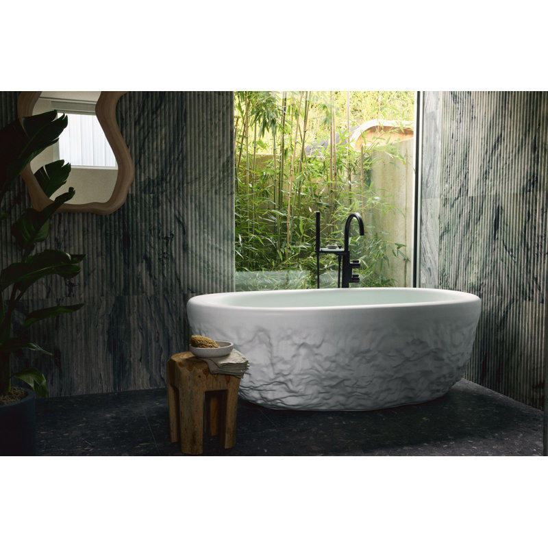 Landshapes By Daniel Arsham 69-1/2-In X 34-1/2-In Freestanding Bath
