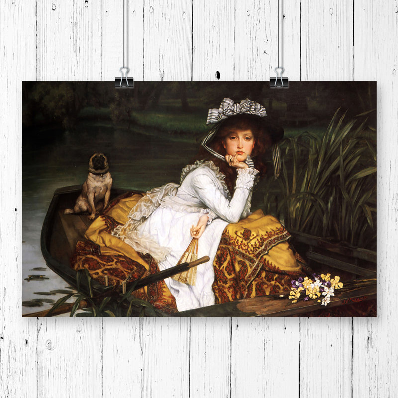 James Tissot - No Frame Painting, 42cm H x 59.4cm W