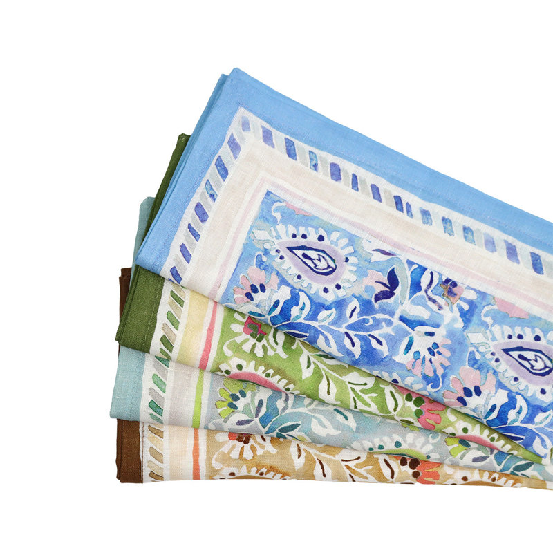 Mira Napkin, Lilac/Blue