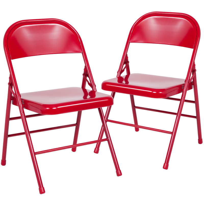 Chaise pliante Oliverson, Rouge