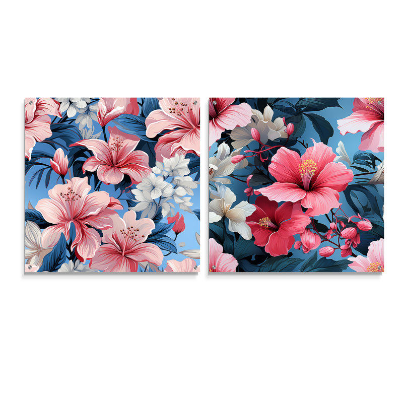Tranquil Flora Tropical, H 16 po x l 33 po