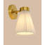Lucci Amore 1 Light Pleated Wall Bracket in Bronze with Natural Linen Shade-63817118-63817119