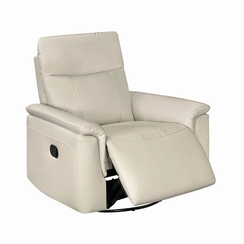Swivel Recliner For Living Room, Taupe