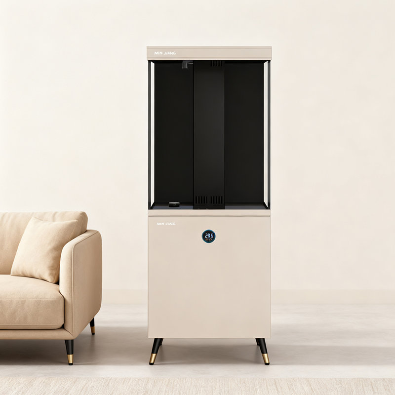 Réservoir d'aquarium léger en aluminium, 10,57 gallons (H 52,09 po x l 15,87 po x P 16,57 p, Ivoire ivoire