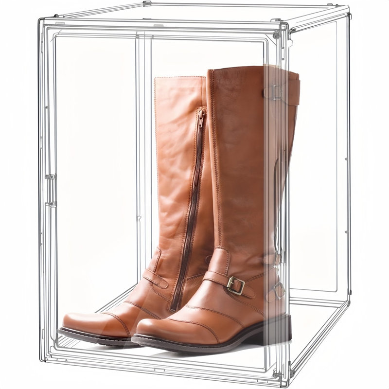 Organisateur de rangement pour sac à main transparent avec structure robuste, paquet de 1