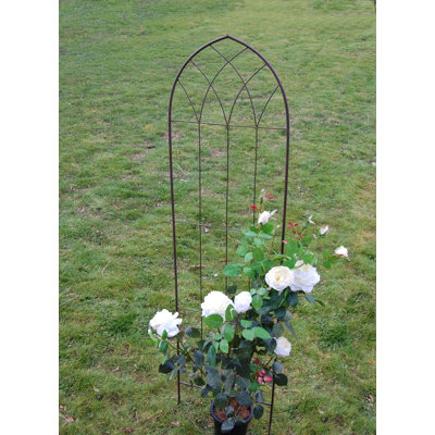 Hepner 160cm H x 40cm W Steel Gothic Trellis