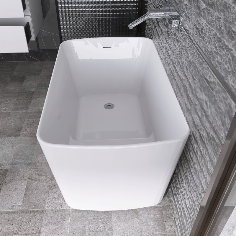 Baignoire de trempage autoportante en acrylique 49 po. X 27,95 po.