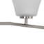 Meuble-lavaboe 5 lumières en nickel brossé Karla