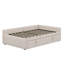 Lit de jour double avec lit gigogne escamotable en velours et dossier capitonné en L-2127878887