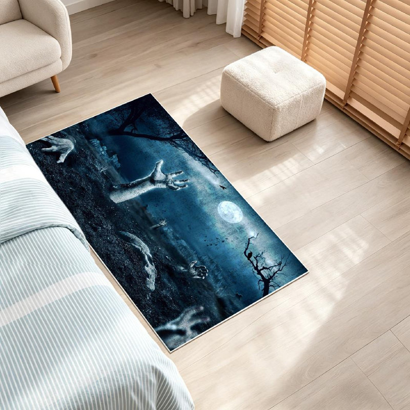 Tapis d'intérieur transparent Zombie of Halloween, Rectangle 32 po x 47 po
