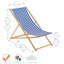 Harbour Housewares - Traditional Wooden Deck Chair-1115020779