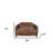  50" Brown Leather Loveseat