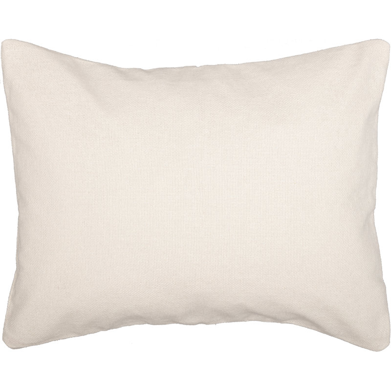 Tan Cotton Burlap Standard Sham with Button Closures