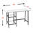 Versatile Metal and Glass Sawhorse Desk for Efficient Workspaces