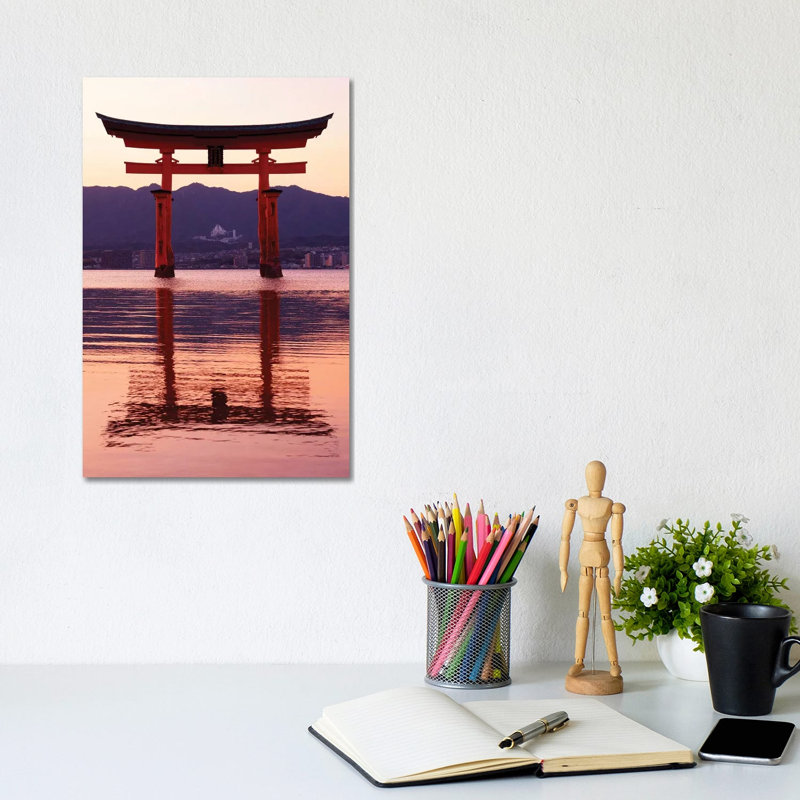 Sunset Of Torii Gate In Miyajima II by Philippe Hugonnard - Wrapped Canvas Gallery-Wrapped Canvas Giclée
