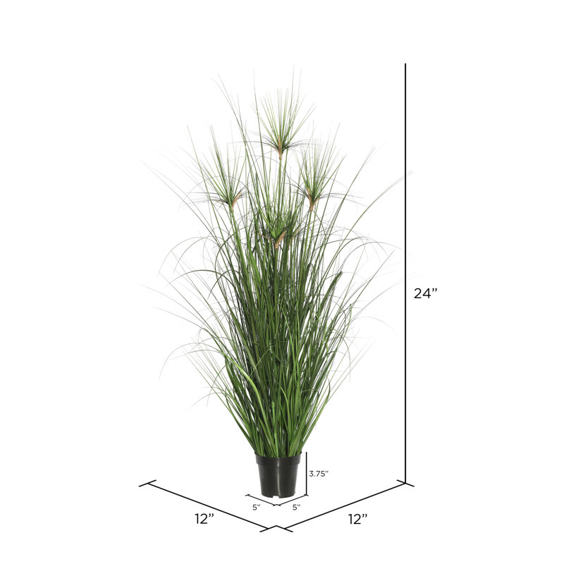 Artificial Brushed Grass, 24" H x 12" W x 12" D