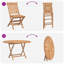 Solid Wood Patio Dining Set Table,